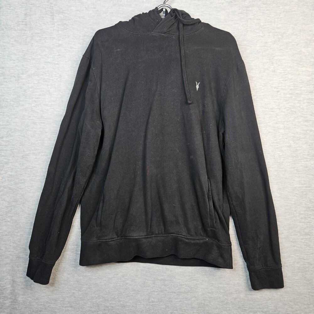 ALLSAINTS AVEN OTH HOODY Men's Pull over Long Sleeve Black Hoodie Size M